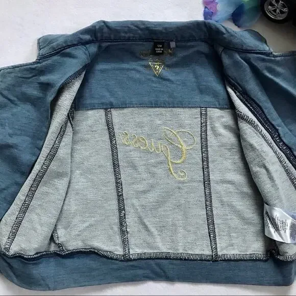 Guess Chambray Jacket and Cat & Jack Bolero New Bundle for Girls 12M - Picture 6 of 16